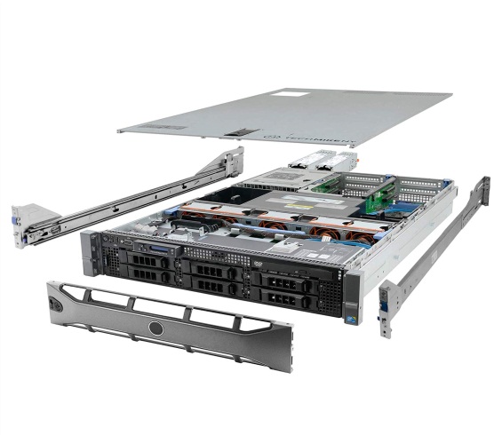 High-End Virtualization Server 12-Core 128GB RAM 12TB RAID Dell PowerEdge R710 Bezel and Rails (Renewed